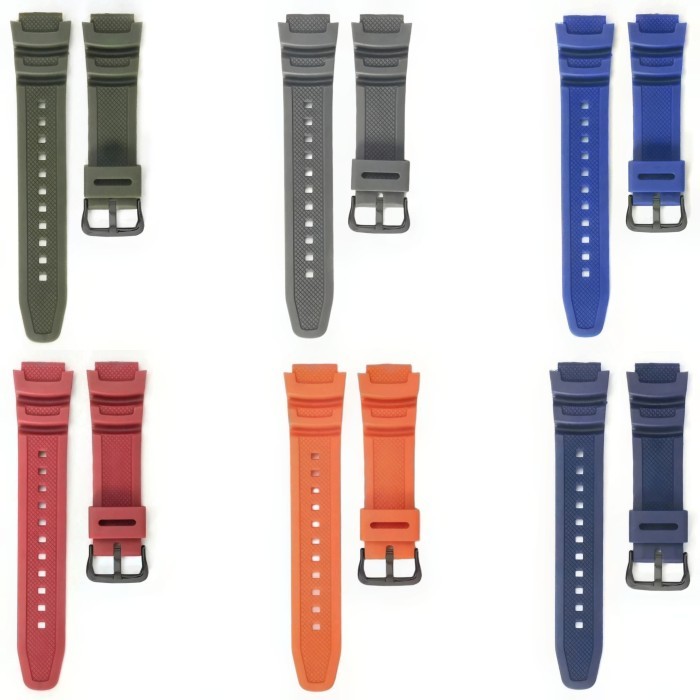 Tali Jam Tangan Casio Ae-1300 Strap Rubber Casio Ae1300 8028.18
