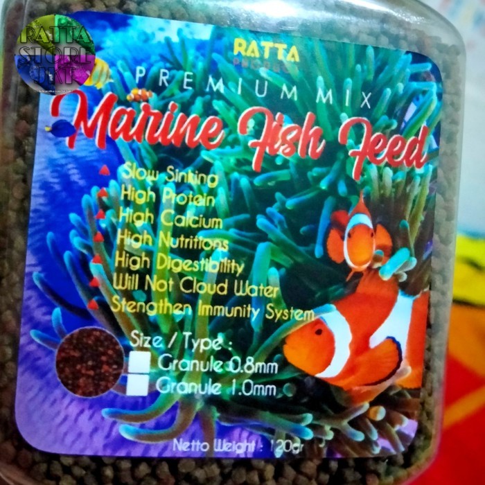 Jual [READY] pellet ikan hias air laut Marine Fish Feed 120gr