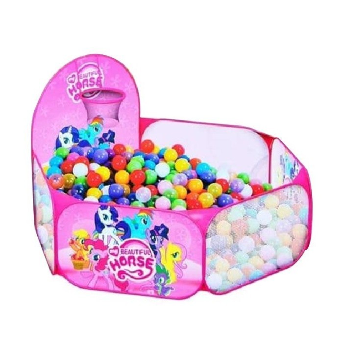 TENDA KERANJANG MANDI BOLA LITTLE PONY - TENDA ANAK MANDI BOLA