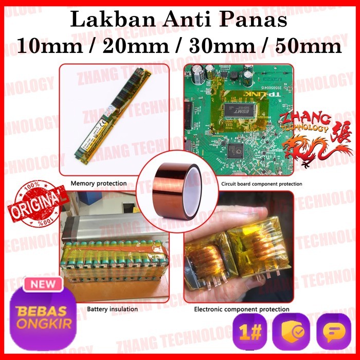 

Ready Stock Lakban Anti Panas Capton Tape Solasi Selotip Isolasi Tahan Panas 10Mm 20Mm 30Mm 50Mm 1Cm
