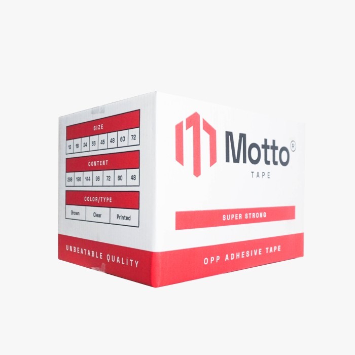 

Promo Lakban Blok Warna Ungu 48Mm X 80 Yard - Slop (6 Pcs) - Motto Tape Packing Aman