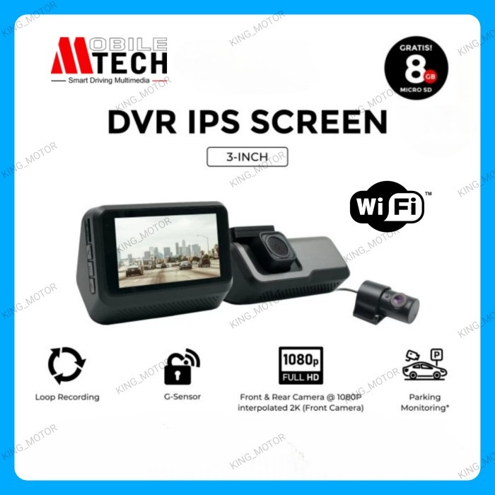 DVR Mobil Dashcam / Dash Cam MTECH (Mobile Tech) 3" inch