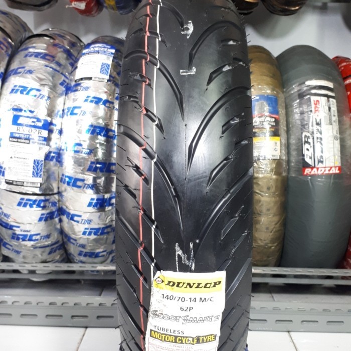 Ban Motor DUNLOP Scoot Smart 2 Paket XMAX 120.70.15 dan 140.70.14
