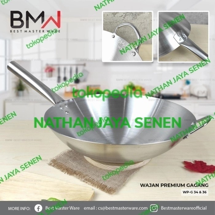 Wajan Gagang Stainless Steel 40Cm