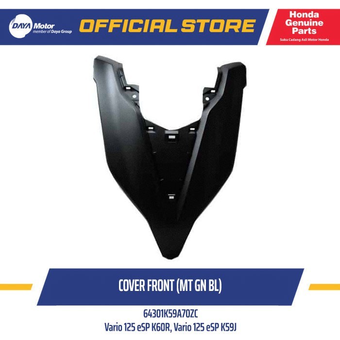 64301K59A70ZC Cover Front Hitam Doff New Vario 150 (K59J)