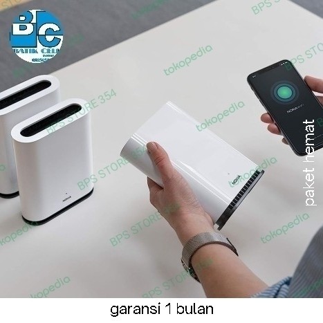 Terbaru Smart Nokia Wifi Beacon 1 Mesh Repeater Expander Fullset Unlock