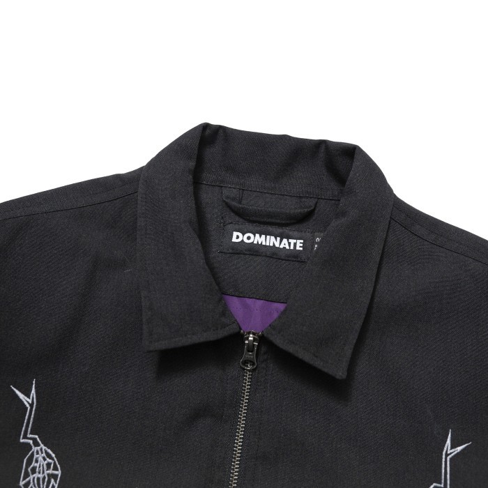 DOMINATE - ZIP WORKER JACKET BLACK