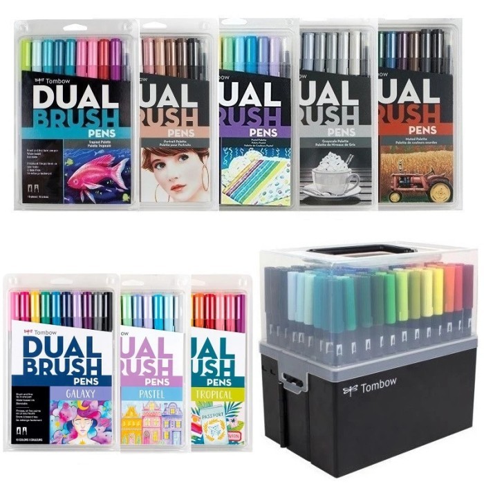 

Japan TOMBOW ABT Dual Soft Brush Pen & Fine Tip 12pcs/set Calligraphy