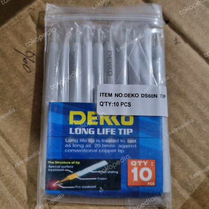 ((((()paling dicari] TIP Ujung Solder Dekko DS60N 60 Watt mata 60W 60 W ORI