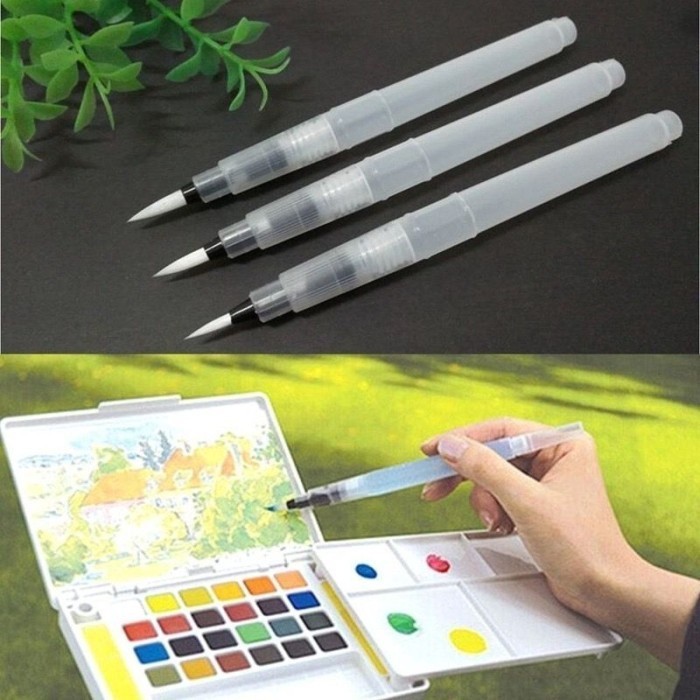 

TERBARU! A. Refillable Pilot Paint Brush Water Color Brush Ink Pen Soft A.