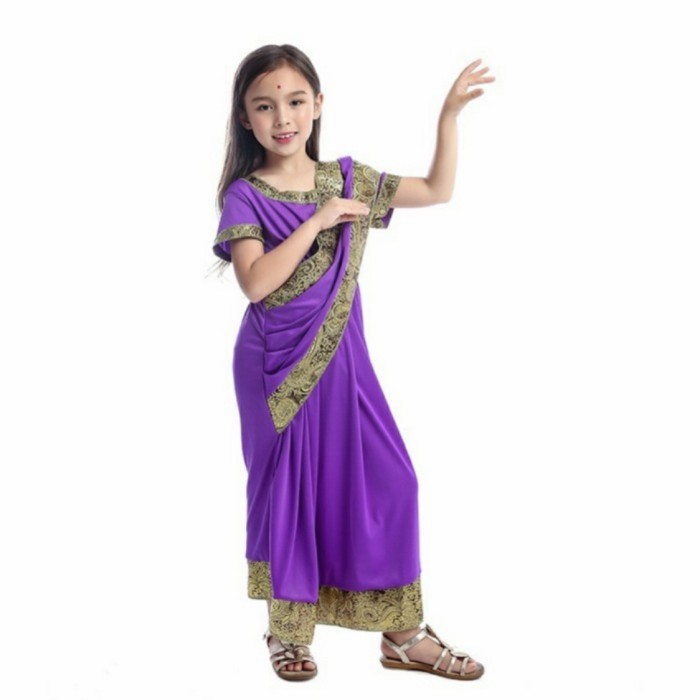 BAJU DRESS TRADISIONAL ANAK INDIA SAREE / COSTUME SARI INIDA