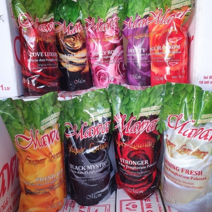 mawar super laundry pewangi pakaian kemasan Refill