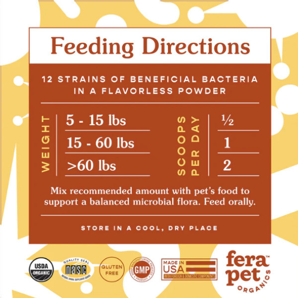 Fera Pet Organic Probiotics Prebiotics Probiotik Anjing Kucing Vitamin #Gratisongkir #Sale #Discount