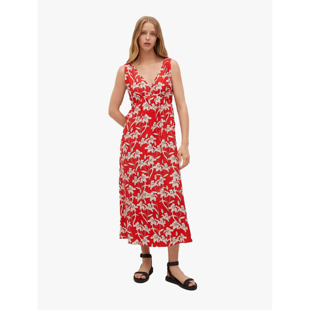 MANGO - DRESS BECCA - RED . - L