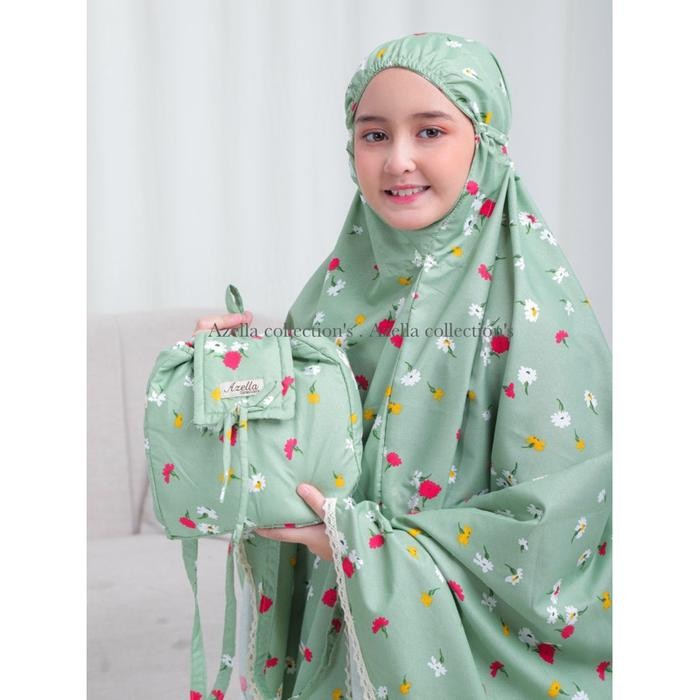 MUKENA ANAK TAS RANSEL KATUN MIKRO LUNA SERIES