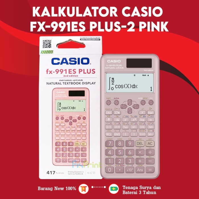 

Terlaris Kalkulator Casio fx-991ES PLUS-2 Calculator Scientific Ilmiah Standar Kalkulator Original