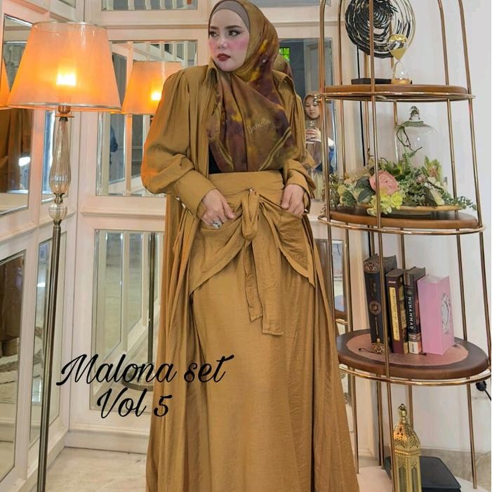 REDI STOK KAKAK SIAP KIRIM Setelan pakaian malona set baenetta Kode 1017