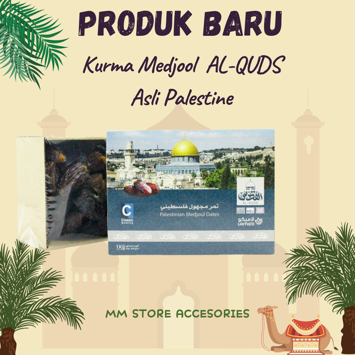 

Kurma Medjool Jumbo Al Quds Classic Grade A Asli Palestina