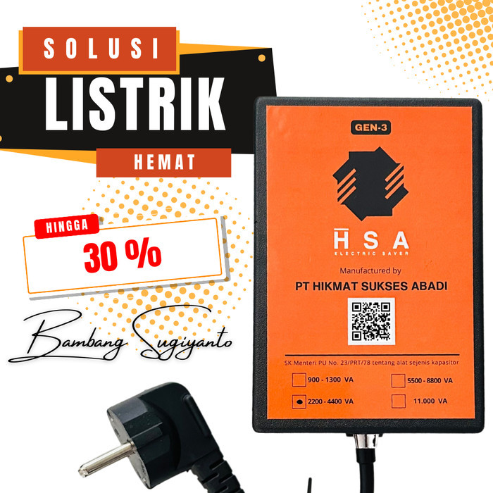 Penghemat Listrik Terbaik Hsa Hikmat Sukses Abadi Saver Pak Bambang