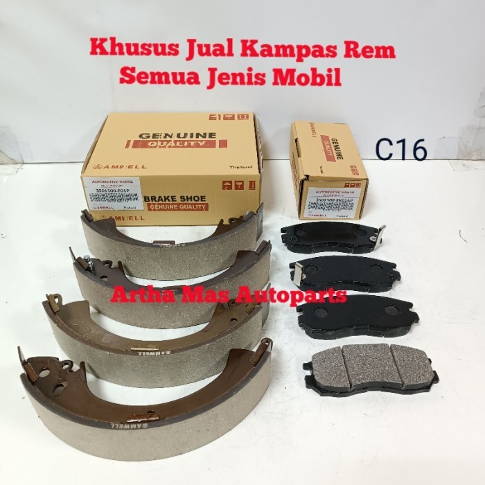 Kampas Rem Set Dfsk Supercab Komplit Depan Belakang Dfsk