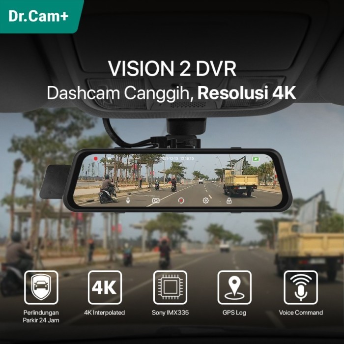 Spion Dash Cam DrCam+ Vision 2 - Kamera Mirror DashCam