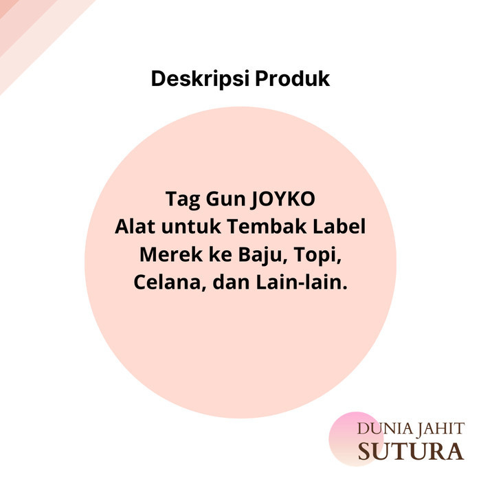 

Barang Terlaris Paket Tag-Gun Joyko Dan Tag-Pin Tag-It 35 Mm Cod