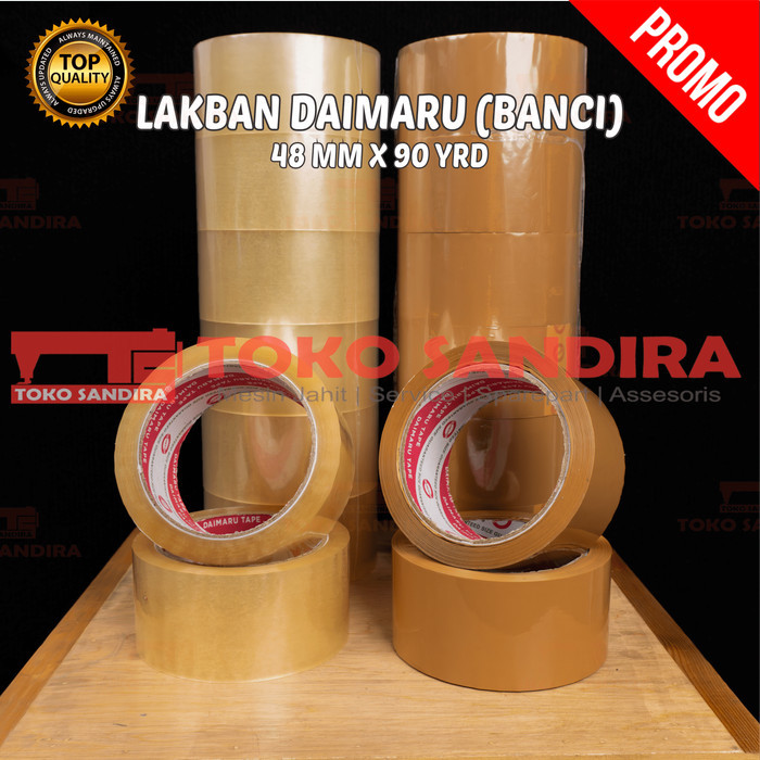 

Terbaru!! 6 Pcs Lakban Daimaru 2 Inch 48Mm X 90 Yard/Isolasi Murah/Lakban Murah Packing Aman