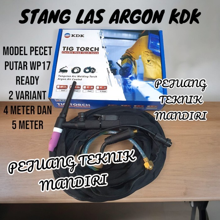 READY STOK!! STANG LAS ARGON WP 17 / TIG TORCH STANG LAS ARGON WP17 / STANG ARGON TIG WP17 PUTAR