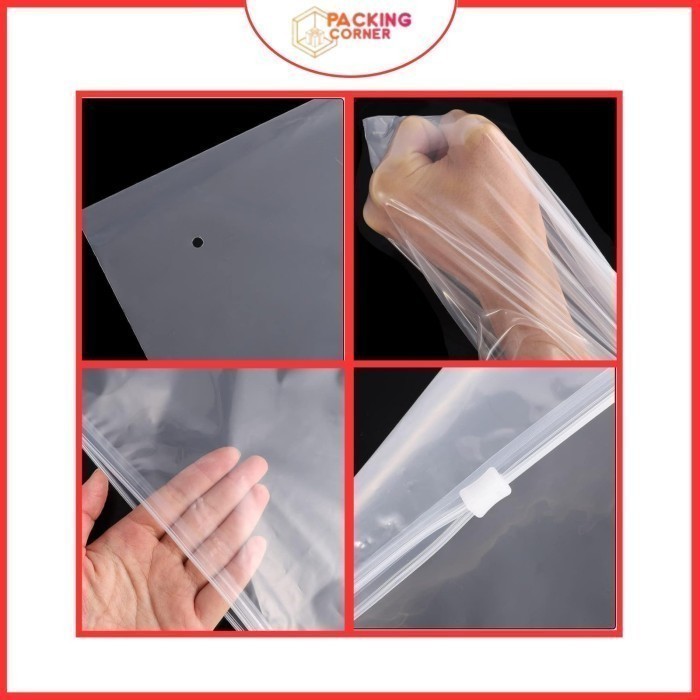 Travel Pouch Plastik Klip 15X20 20X15 20X28 28X20 25X35 35X25 Ziplock