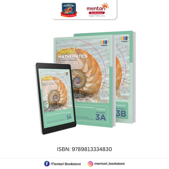 

Sale Think! Maths Sec Textbook 3A&3B (8Ed)