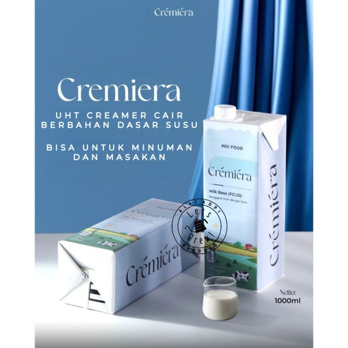 

Creamer Cremiera 1L / Cremiera Creamer Cair UHT Berbahan dasar Susu cocok untuk Minuman maupun