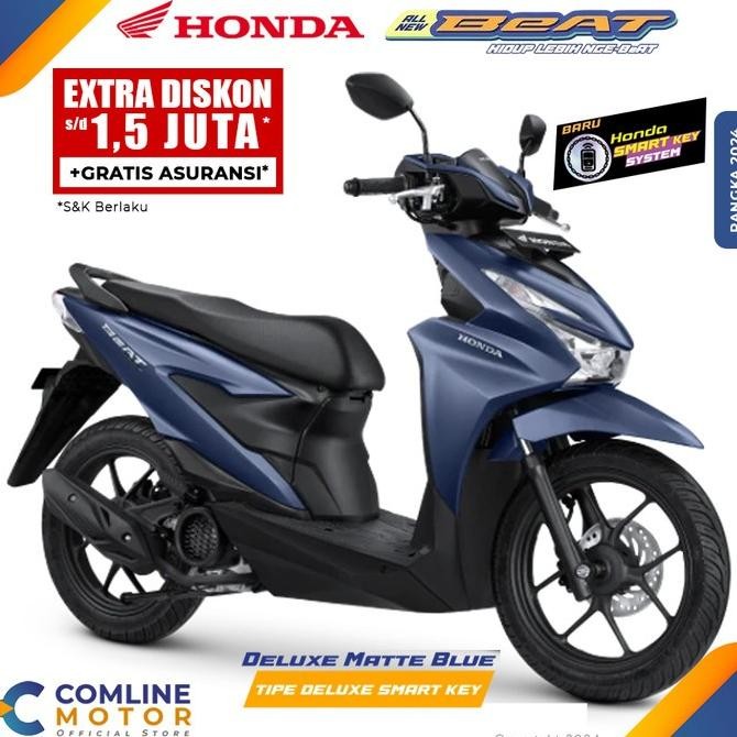 COMLINE-Sepeda Motor All New Honda Beat Deluxe Smart Key (LC)