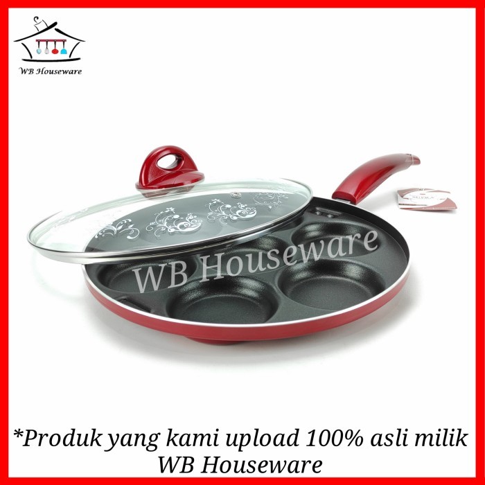 Cetakan Kue Lumpur 7Lubang / Martabak Mini / Cake Pan Supra Merah #Gratisongkir #Sale #Discount