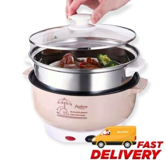PROMO Panci Listrik Serbaguna Kapasitas Besar Multifungsi Free Kukusan