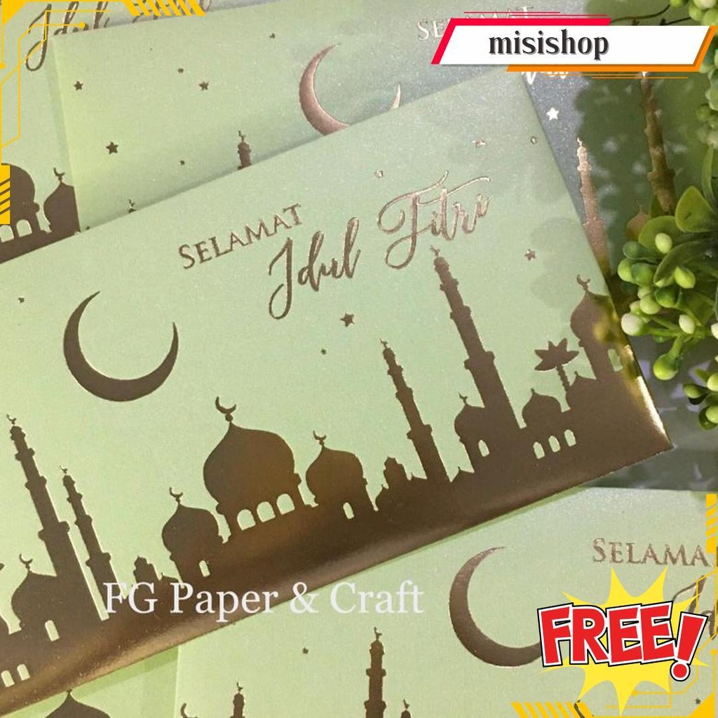 

Amplop Lebaran Idul Fitri Elegant Ramadhan Mosque 5Pcs By Fgpaper Bisa Cod