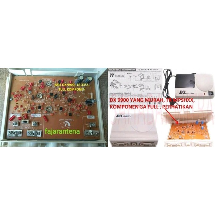 BOSTER ANTENA TV UHF PF DX W9900 ORIGINAL TERLARIS