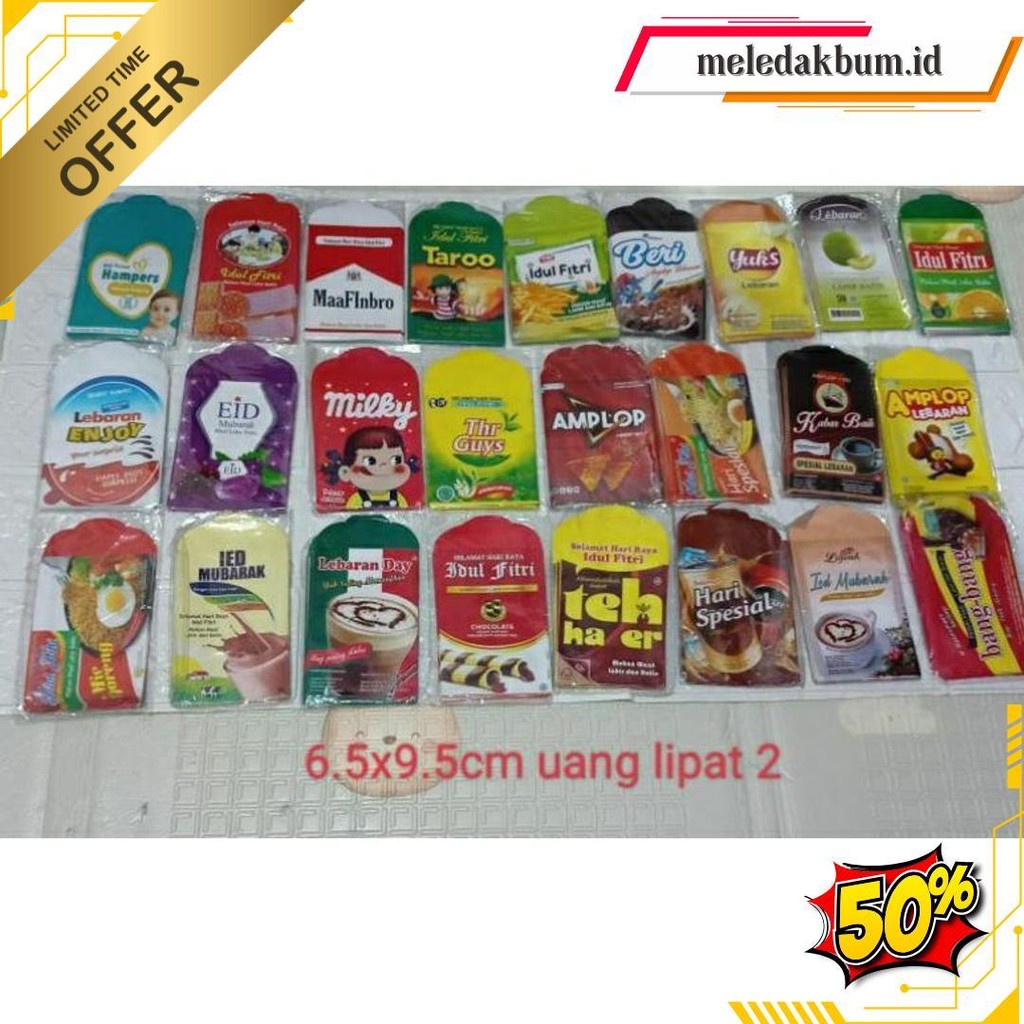 

10Lembar Amplop Lebaran Profesi Viral Ukuran Medium 7X9Cm Siap Kirim