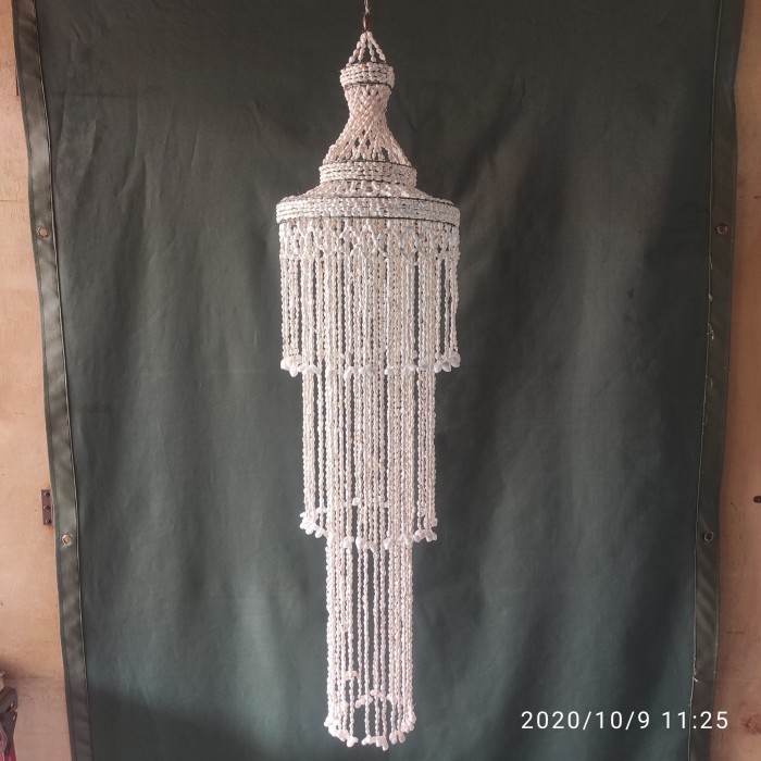 TERBARU - hiasan lampu kerang/kap lampu kerang/hiasan gantung/lampu kerang KL01S