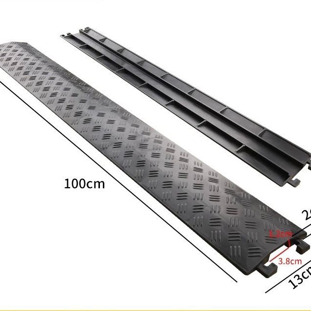 TERBARU 1 Meter Kabel Duct Lantai Hitam Penutup Kabel Lantai Floor Cable Duct Kabel Ducting Lantai