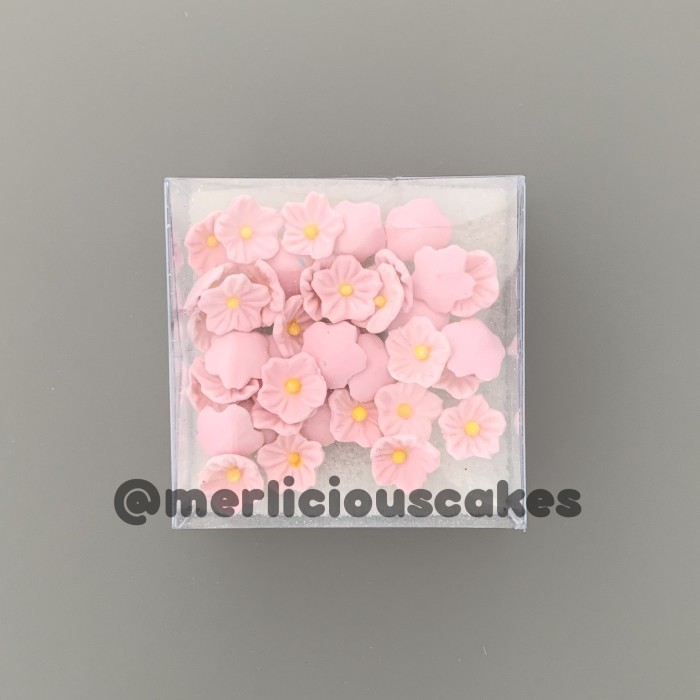 

,,,,,,,] Sakura 40 Pink Bunga Gumpaste Flower Cake Kue Topper