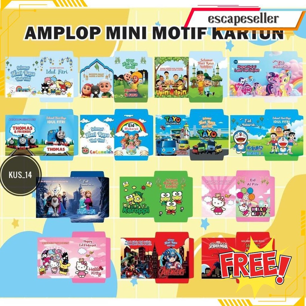 

Paket 100 Pcs Amplop Lebaran 2025 | Amplop Thr Murah Original Produk