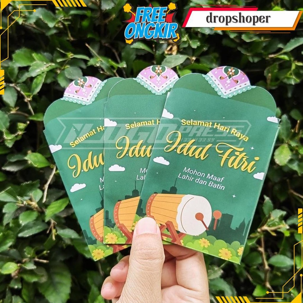 

[ 1 Pack Isi 10 ] Amplop Lebaran 2025 Unik Aesthetic, Medium Muslim 7X11 Cm Original Produk