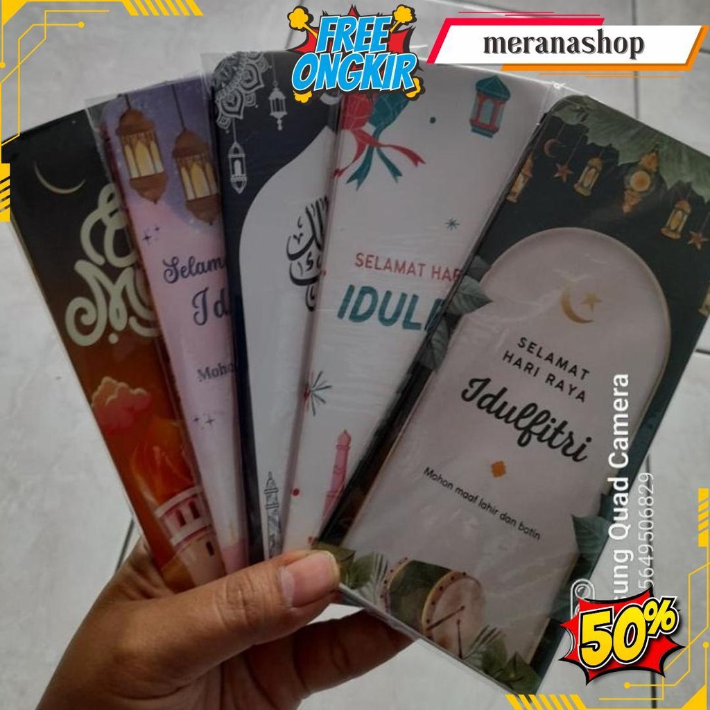 

10 Pack (100) Amplop Lebaran Ukuran Jumbo Cod