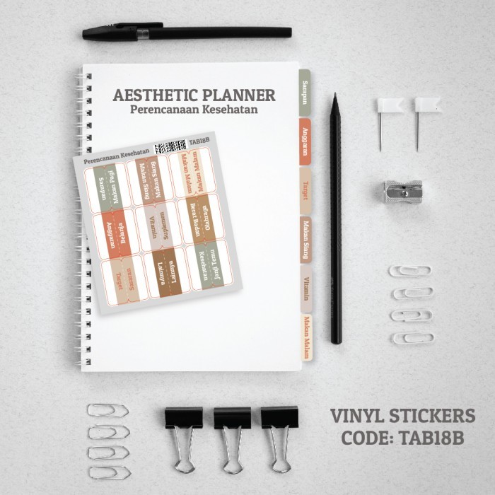 

\\\\\] Stiker Planner Jurnal Organizer Perencanaan Biaya Pengeluaran TAB18