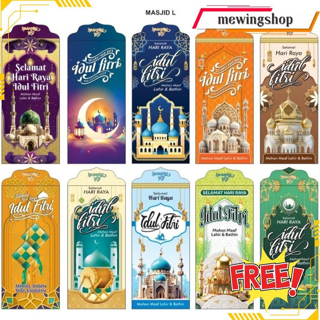 

Amplop Isi 50 Ampau Lebaran Masjid Uk Besar Lembar Uk 16X8Cm Masjid Df Bisa Cod