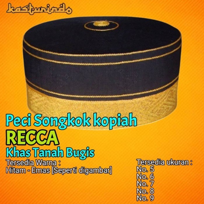 Peci Peci Songkok Kopiah Recca Reca Bone Bugis Sulawesi Guru - 9 nyaman polos motif