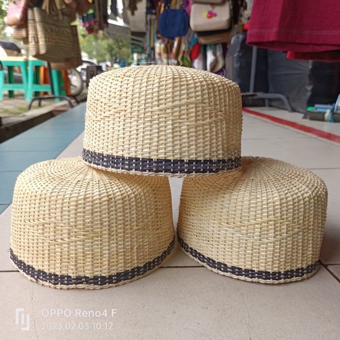 Peci Peci Rotan Asli Kalimantan. Kopiah Khas Kalimantan - size 6 original nyaman polos