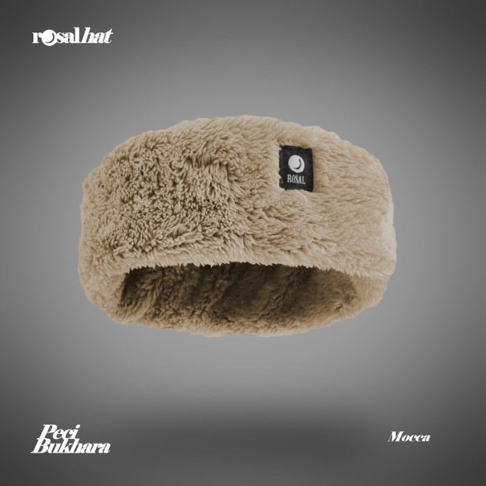 Peci Peci Songkok Bulu / Peci Turki / Peci Bukhara / Peci Bulu Rusia - mocca, allsize 54-60cm berkua