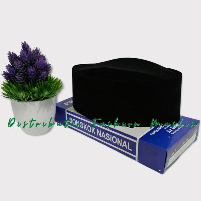 Peci PROMO TERMURAH PECI SUSUN KOPIAH SONGKOK MODEL SUSUN POLOS HITAM - SUSUN HITAM, NOMOR 1 motif b