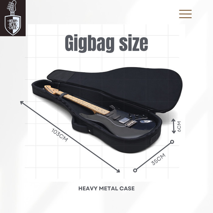 New TAS GITAR / GIG BAG / SEMI HARDCASE GITAR ELEKTRIK HEAVY METAL
